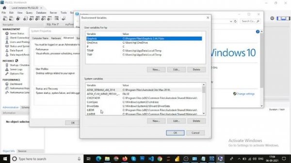 mysql - could not acquire management access for administration, mysql connection error