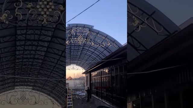 Навес кованый