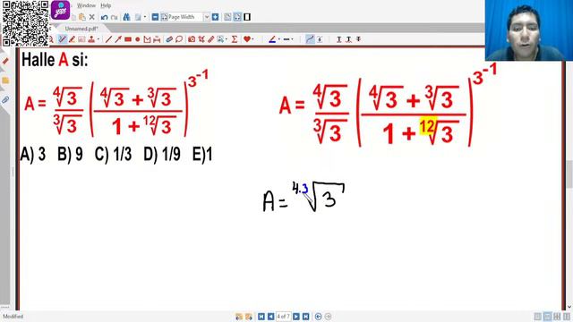 LEYES DE EXPONENTES (NIVEL INTERMEDIO- AVANZADO) ALGEBRA PROBLEMAS RESUELTOS смотреть онлайн