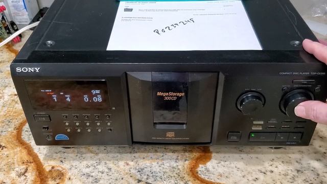 David Preshipping Video R0239248 Sony CD Player CDP-CX355 смотреть онлайн