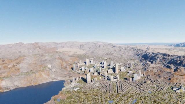 Flytrough | Procedural Terrain With 3D cities for Blender смотреть онлайн