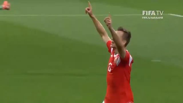 Гол Черышева в ворота Хорватии