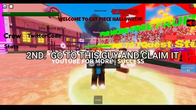 How To Get The 2 FREE FRUITS On Cat Piece Roblox! смотреть онлайн