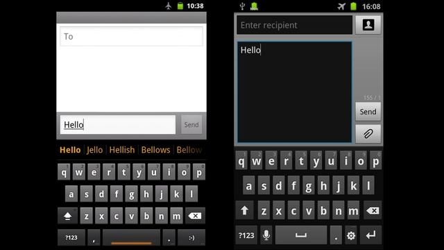 Android 2.3: Stock Vs TouchWiz!