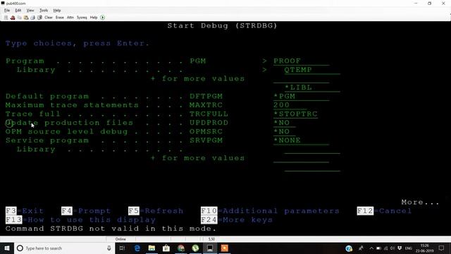 As400 for Beginners | #9 | Debugging RPG, CL, COBOL programs using "STRISDB" command in AS-400. смотреть онлайн