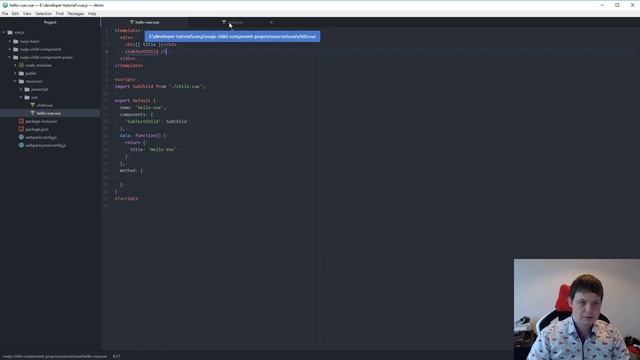 vue.js - How to work with props in parent and child vuejs component using смотреть онлайн