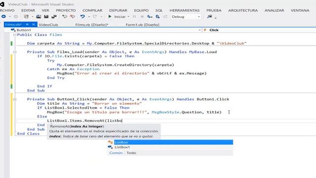 Aplicación VideoClub V1 en VB.NET смотреть онлайн