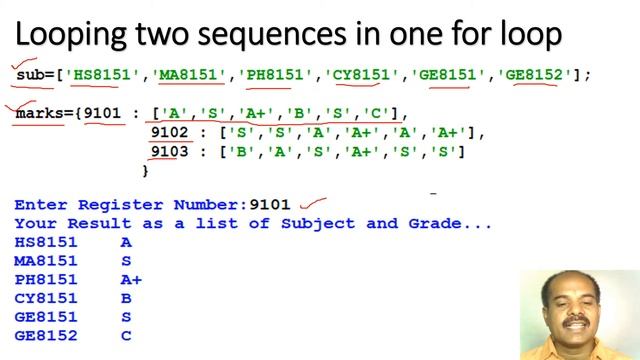 Class – 9 – Python – Little more techniques in Sequence and Mapping Types смотреть онлайн
