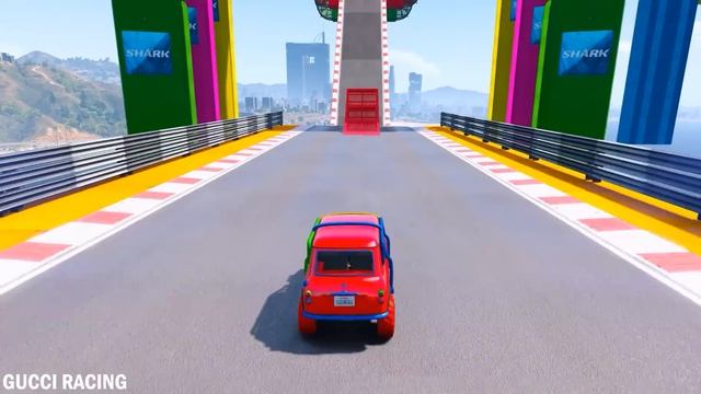 GTA V Epic New Stunt Race For Car Racing Challenge by Trevor and Shark смотреть онлайн