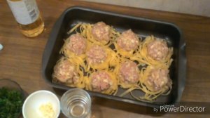 Как приготовить гнёзда из макарон с фаршем