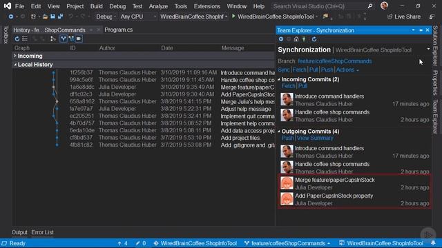 0407 Merge vs Rebase in Visual Studio смотреть онлайн