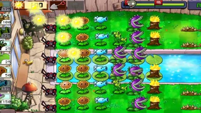 Plant Vs Zombie 1 Pool Mode Level 5 Play Event