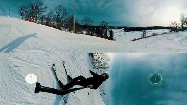 Видео 360! Горные лыжи в СОРОЧАНАХ! смотреть онлайн