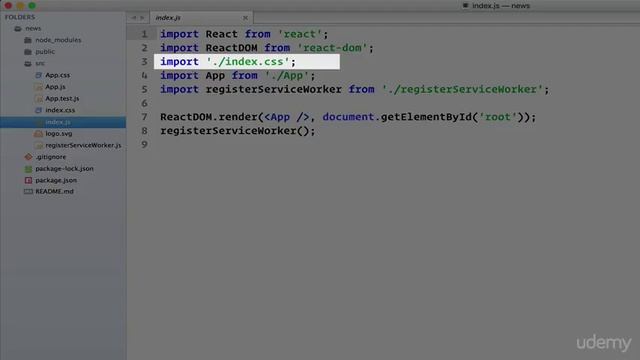 REACT - Up and Running with React ES6 and Open Source API : Introduction to folder structure смотреть онлайн