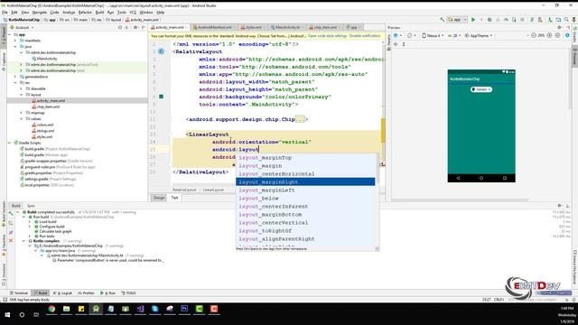 Kotlin Android Tutorial - Material Components V2 Chip and Chip Group смотреть онлайн