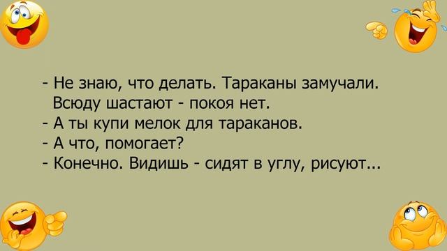 Анекдот про мелок для тараканов смотреть онлайн