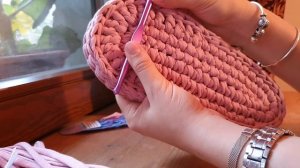 Тапочки из трикотажной пряжи с двойной подошвой | подробный МК