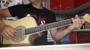 Комбинация - Два кусочека колбаски (на гитаре)
