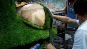 Топиарий из искусственной травы своими руками