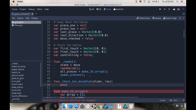 Part 17 - Empty Spaces: Make a game like Candy Crush using Godot смотреть онлайн