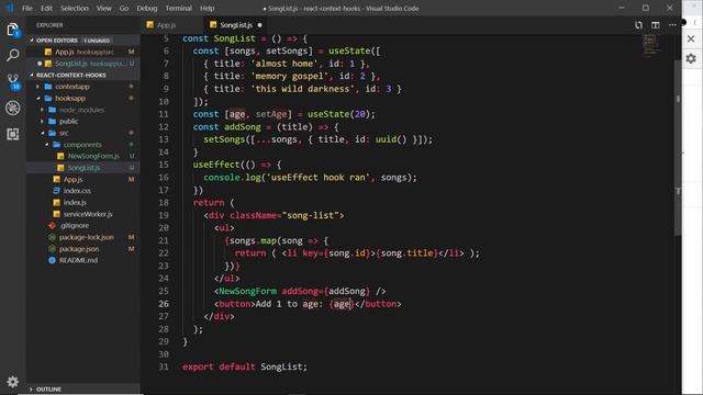 React Context & Hooks Tutorial #12 - useEffect Hook смотреть онлайн