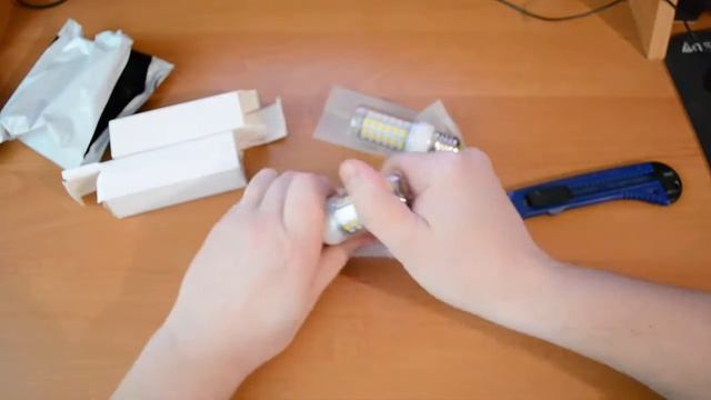 LED лампы типа кукуруза (Распаковка) смотреть онлайн