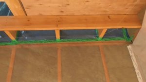 Монтаж ветро-влагозащиты на потолок межэтажного перекрытия в одного. Показываю очень важный узел!