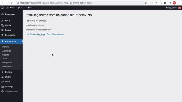 Minimal Portfolio WordPress Theme - Arnold - Installation [2023] смотреть онлайн