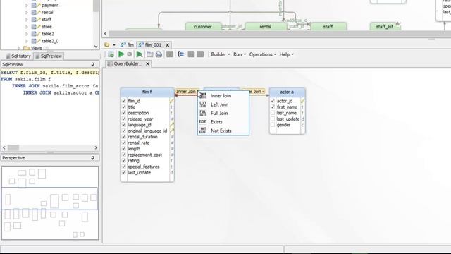 Database Visual Query Builder смотреть онлайн