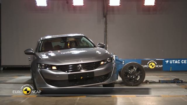 Euro NCAP Crash Test of Peugeot 508 2018 смотреть онлайн