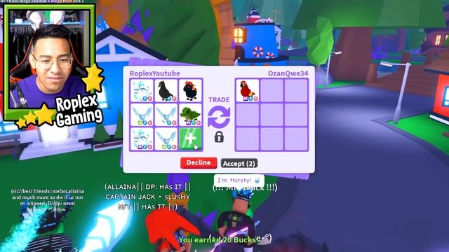 I TRADED MY NEON BAT DRAGON (INSANE TRADE ADOPT ME) смотреть онлайн