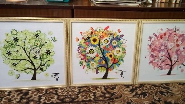 4 сезона. Деревья. Оформленные работы смотреть онлайн