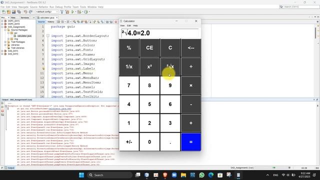 Java AWT Calculator | SOFTWARE APPLICATION DEVELOPMENT смотреть онлайн