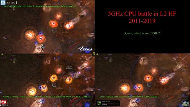 5GHz CPU battle benchmark in Lineage 2 смотреть онлайн