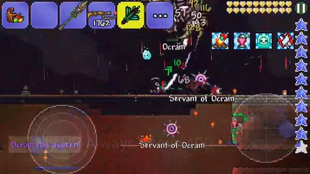DEFEATING OCRAM. Terraria 1.2785 Mobile смотреть онлайн