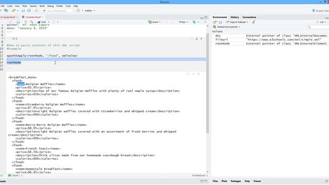 How to Parse the Contents of an XML Script in R. [HD] смотреть онлайн