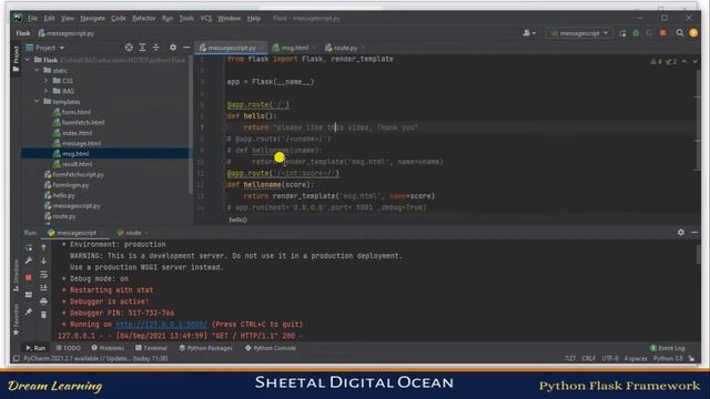 Flask Jinja template delimiters [hindi] | flask tutorial#5 #codewithsheetal #coder смотреть онлайн