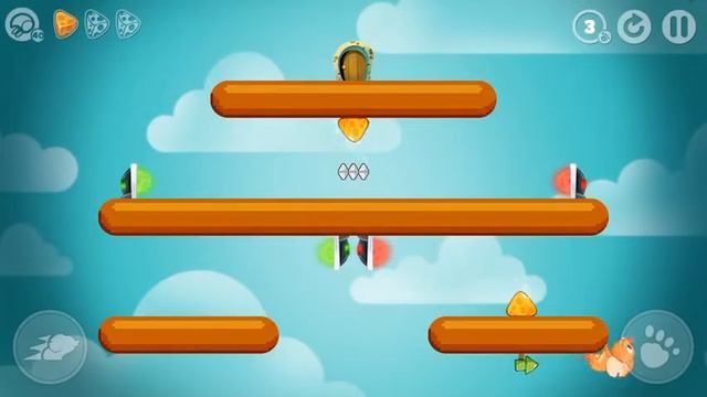 TripTrap, Game Room - Lvl 16, 3 cheese solution; Score: 12000 #triptrap смотреть онлайн