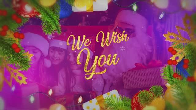 Новогодняя Видео открытка Christmas Intro - Happy New Year Opener_Videohive_DIZAYNPROJECT смотреть онлайн