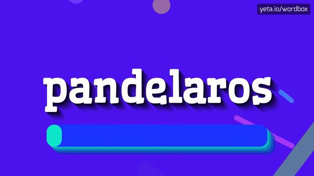 PANDELAROS - HOW TO PRONOUNCE IT!? смотреть онлайн