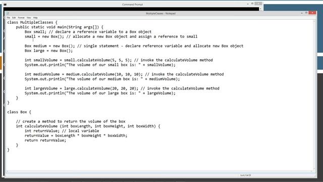 Learn Java Programming - Multiple Classes in One File Tutorial смотреть онлайн