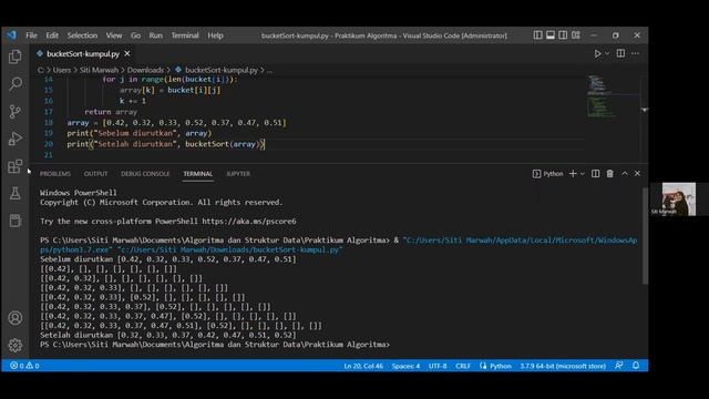 Algoritma Pengurutan | Bucket Sort | Kelompok 4 | UNJAYA смотреть онлайн