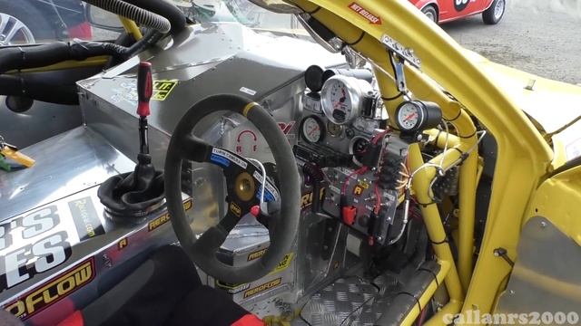 Wild mid-mount Nissan RB Turbo powered Hyundai Excel Sports Sedan | walk around + on track sound смотреть онлайн