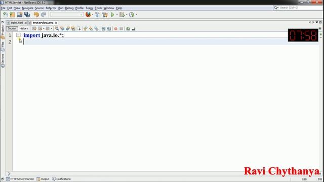 Invoking Servlet from HTML Page смотреть онлайн
