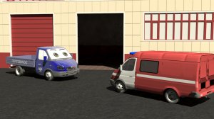 Тренировка пожарной машины. Грузовичок Почтовичок Серия 24