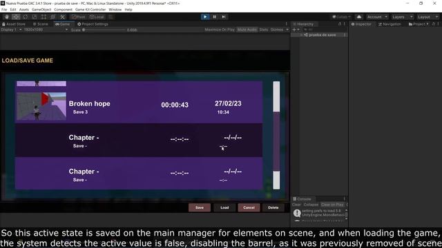 Game Kit Controller (GKC) Tutorial: Elements on scene Save/Load State смотреть онлайн