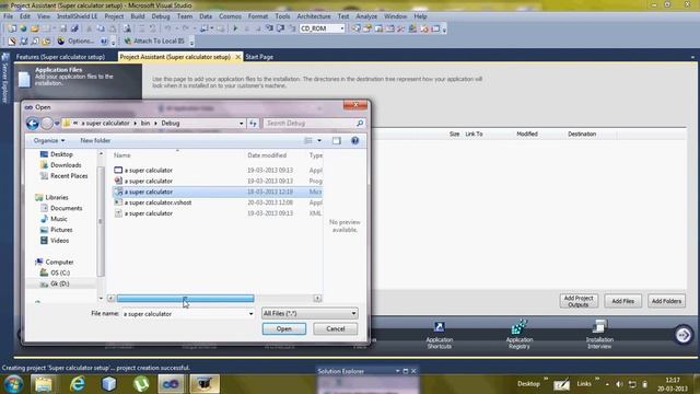 create a setup in Visual Studio 2010 смотреть онлайн