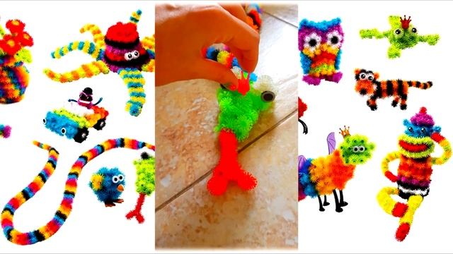 БАНЧЕМС - КОНСТРУКТОР ЛИПУЧКА фигурки животных из липучек Bunchems смотреть онлайн