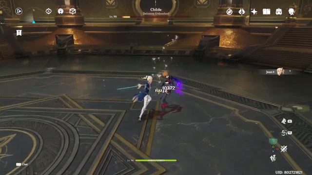 Genshin Impact Jean C1 vs Childe смотреть онлайн