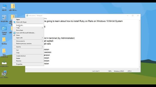 Install Ruby on Rails on Windows 10 64 Bit смотреть онлайн